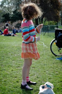 ollie-knitting