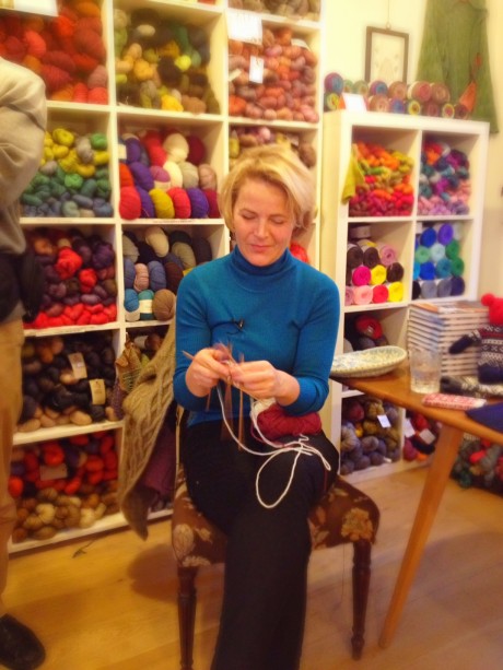 Knit Nordic author Eline Oftedal at Loop!