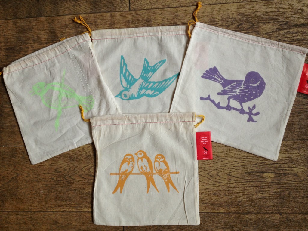 Pretty Cheep Project Bags from Blue Sky Alpacas. Loop, London