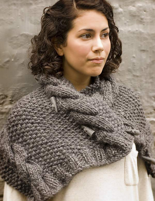 Grey Owl Cowl by Juju Vail www.loopknitlounge.com Loop, London