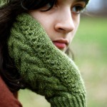 Wood Hollow Mittens by Kirsten Kapur. Photo Copyright of Through the Loops www.loopknitlounge.com