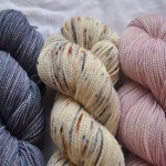 Madelinetosh Sock (L-R) Logwood, Modern Fair Isle, Rose. Loop, London. www.loopknitlounge.com.JPG