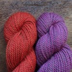 Blue Sky Alpaca Melange 806 Salsa and 811 Bubblegum. Loop, London. www.loopknitlounge.com