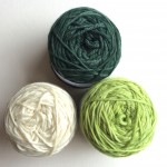 Cowgirlblues DK (CW from Top) Rainforest, Spring , Natural. Loop, London. www.loopknitlounge.com