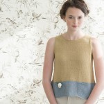 Forsythia by Pam Allen for Quince & Co. Sparrow in ‘Butternut’ and ‘Birch’. Loop, London. www.loopknitlounge.com