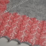 Ishbel by Ysolda Teague, in Cowgirlblues Lace Silver Fox and Blossom. Loop, London. www.loopknitlounge.com