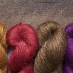 Shibui Silk Cloud, (L-R) Brownstone, Brick, Trail and Imperial Loop, London www.loopknitlounge.com