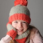 Mrs. Moon Kid’s Hat, Snood and Mitts Set Pattern. Loop, London