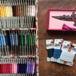 Sajou Threads and Horse and Cart Scissors. Loop, London. www.loopknitlounge.com