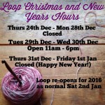 Loop Christmas and New Years Dates