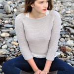 Annabel Pullover by Quince & Co. Osprey in Frost. Loop, London