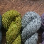 Brooklyn Tweed Shelter (L-R) Faded Quilt, Sap, SweatShirt, Blanket Fort. Loop, London