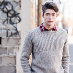 Oshima Pullover by Brooklyn Tweed. Loft in Woodsmoke