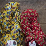 Knit Collage Wildflower (L-R Golden Rod and Scarlet Begonia. Loop, London