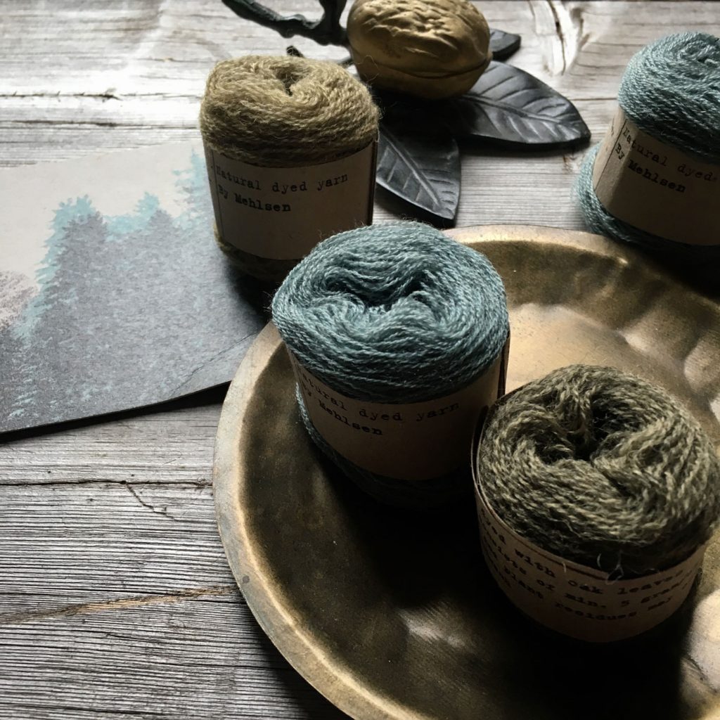 Plant dyed wool yarn by Mette Mehlsen for Loop London.