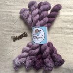 plum with bronze scissors
