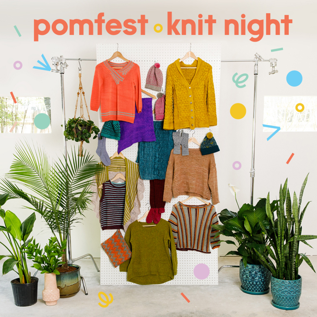 Pomfest knit night at Loop London 