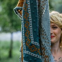 The golden hour shawl at Loop London