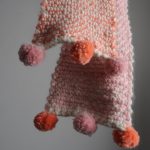 Two colour moss stitch scarf at Loop London 2