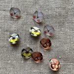 Resin Butterfly buttons at Loop London