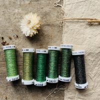 Au Ver A Soie Metallic thread set in Forest at Loop London