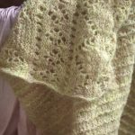 Oleander lace wrap in Melted Baby Suri at Loop London