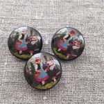 Little Red Riding Hood and Wolf buttons at Loop London
