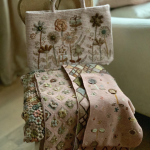 Sophie Digard exclusive scarves and bag at Loop London