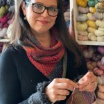 On Our Needles The Shift cowl 1