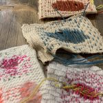 Celia Pym mending at Loop London 2