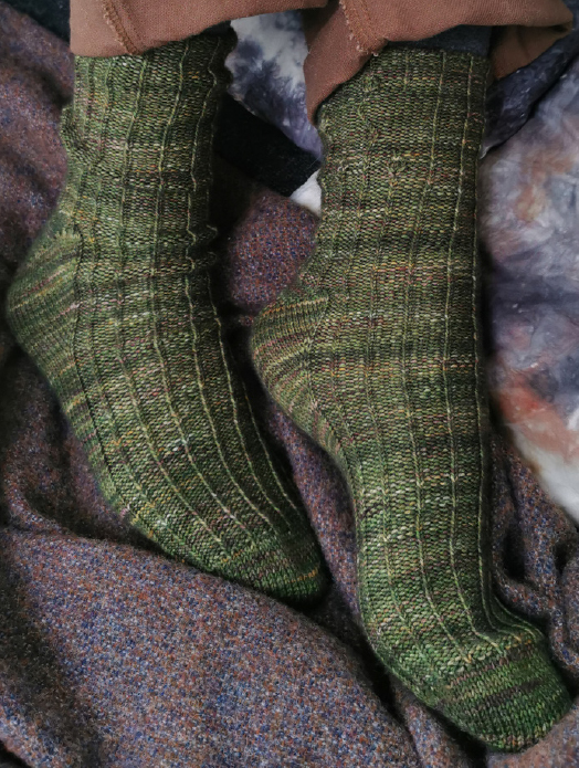 Through The Trees - Husk sock pattern