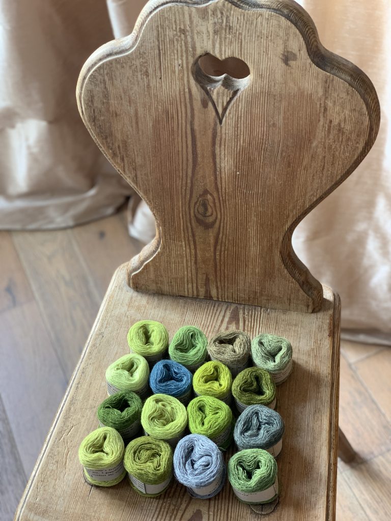 Naturally dyed yarn at Loop London