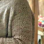 Carole 2 Bright sweater by Junku Okamoto in Viola Merino Fingering at Loop London