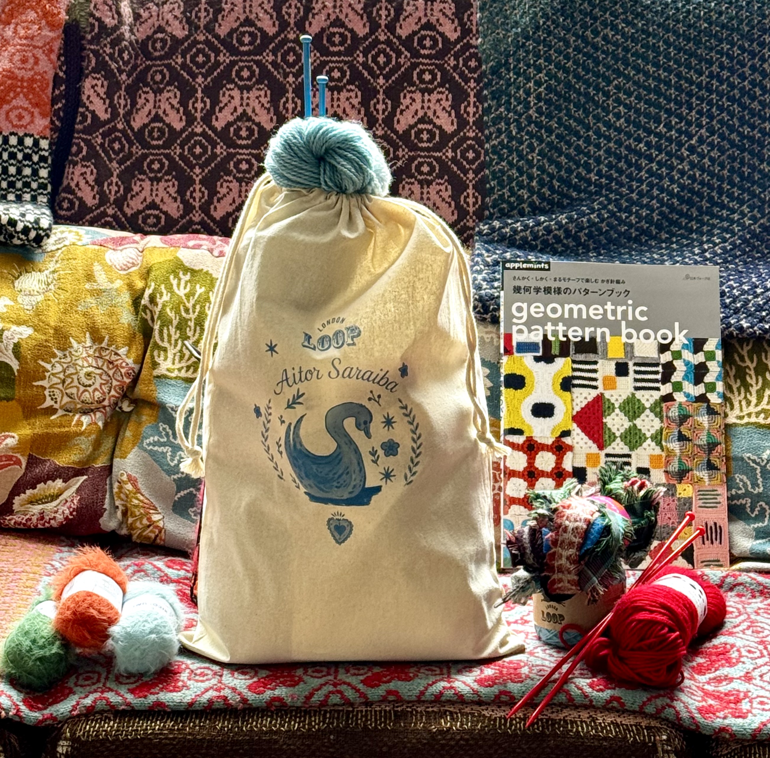 Aitor Saraiba Project Bags and Pattern Books Galore